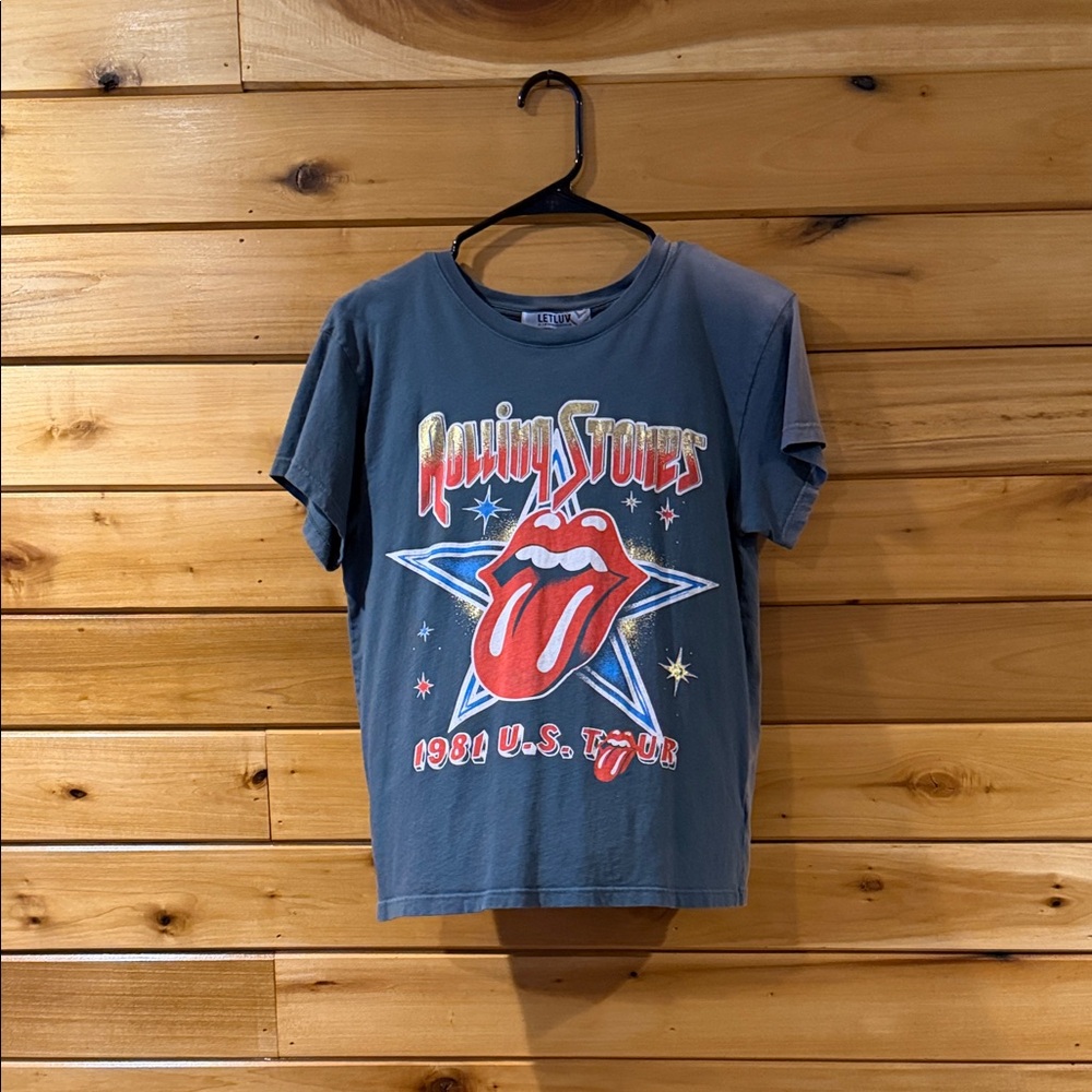 Rolling Stones Graphic Tee - Gray